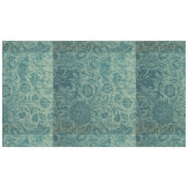 Blauwgroen, art nouveau, , floreel, patroon, blauw tafelkleed (Voorkant (Horizontaal))