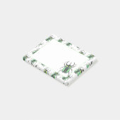 Blauwgroen Atlas Waterverf Beetle Love Bug Post-it® Notes (Schuin)