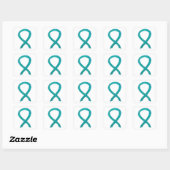 Blauwgroen Awareness Ribbon Custom Art Sticker Dec (Vel)