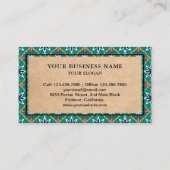 Blauwgroen Badkamer Keuken Vloeren Tegels Installe Visitekaartje (Achterkant)