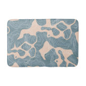 Blauwgroen Badmat (Voorkant)