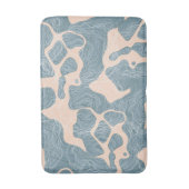 Blauwgroen Badmat (Voorkant Verticaal)