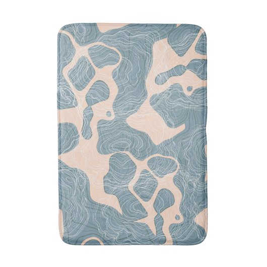 Blauwgroen Badmat (Voorkant Verticaal)