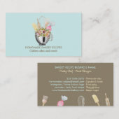 Blauwgroen bakkerij visitekaartje (Voorkant / Achterkant)