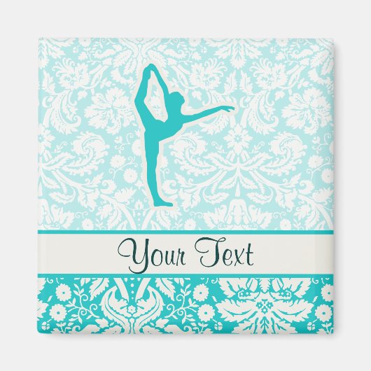 Blauwgroen ballet magneet (Voorkant)