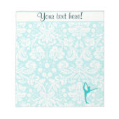 Blauwgroen ballet notitieblok (Voorkant)