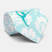 Blauwgroen ballet stropdas (Opgerold)