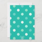 Blauwgroen ballonnen Elke Leeftijd Verjaardag Uitn Kaart (Achterkant)