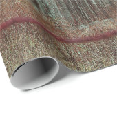 Blauwgroen Barn  textielontvlechting in het land Cadeaupapier (Rol Hoek)