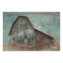 Blauwgroen Barn  textielontvlechting in het land