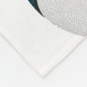 blauwgroen basketbalteam kleurt kinder sportkameri fleece deken (Hoek)