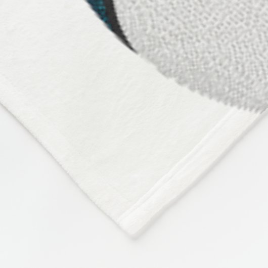 blauwgroen basketbalteam kleurt kinder sportkameri fleece deken (Hoek)