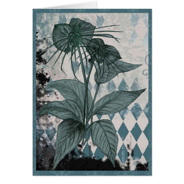 Blauwgroen BBT Plant Botanische kaart (Voorkant)