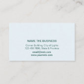 Blauwgroen Beach Lotus Flower Yoga Instructor Conf Visitekaartje (Achterkant)