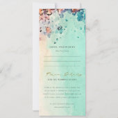 Blauwgroen Beach Sand Rock Weddenschappen - Bezoek Kaart (Achterkant)