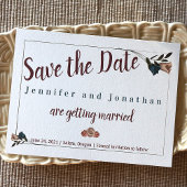  Blauwgroen, beige Roos bruiloft sparen de Datum Advieskaart