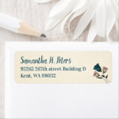 Blauwgroen, beige tuin Rozen die etiketten maken (Insitu)