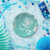 Blauwgroen betoverd Zee zeesterren & bubbels oceaa Papieren Bordje (Feest)