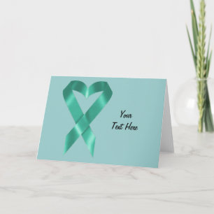 Blauwgroen bewustzijnslint (aanpasbaar) kaart