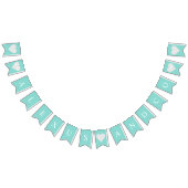 Blauwgroen Birthday Vrijgezellenfeest Party - Pers Vlaggetjes (Alle)