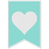 Blauwgroen Birthday Vrijgezellenfeest Party - Pers Vlaggetjes (Eerste vlag)