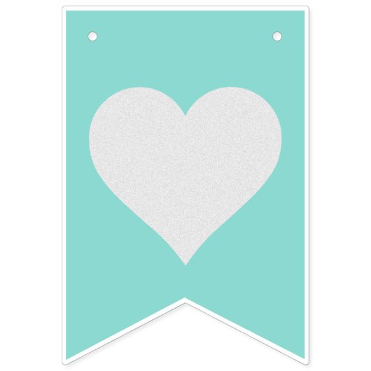 Blauwgroen Birthday Vrijgezellenfeest Party - Pers Vlaggetjes (Eerste vlag)