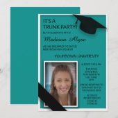 Blauwgroen Black College Trunk Party Dorm Shower F Kaart (Voorkant / Achterkant)