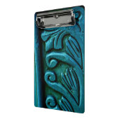 Blauwgroen bladeren mini klembord (Angled2)