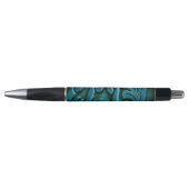 Blauwgroen bladeren pen (Voorkant)