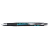 Blauwgroen bladeren pen (Achterkant)