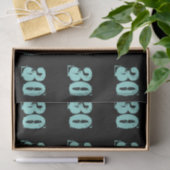 Blauwgroen Blauw 30e Dirty Thirty Celebrate Party Tissuepapier (Geschenk)