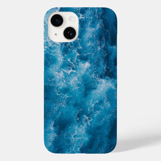  Blauwgroen blauw Aqua Turquoise Geode Pattern Hoe Case-Mate iPhone Case (Achterkant)