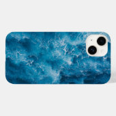  Blauwgroen blauw Aqua Turquoise Geode Pattern Hoe Case-Mate iPhone Case (Achterkant (horizontaal))