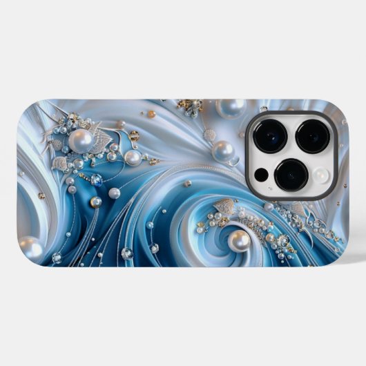  Blauwgroen Blauw Aqua Turquoise Geode Rock Case-Mate iPhone Case (Achterkant (horizontaal))