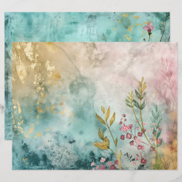 Blauwgroen Blauw Aquamarijn Zee Oceaan Scrapbook P