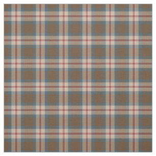 Blauwgroen Blauw Beige Bruin Rood Tartanplein Patr Stof