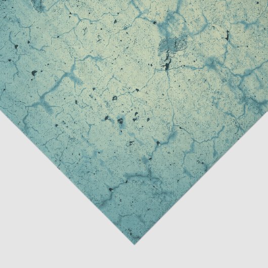 Blauwgroen blauw beige met textuur ontkoppeling tissuepapier (Detail)