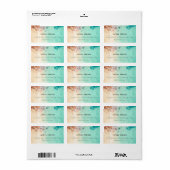 BLAUWGROEN BLAUW BLAZEN ROCK WATERVERF ADRES ETIKET (Full Sheet)