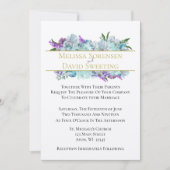 Blauwgroen Blauw Boeket Tradition Wedding Suite Ce Kaart (Voorkant)