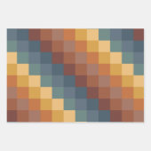 BLAUWGROEN BLAUW BROWN TAN YELLOW HERFST AUTUMN PA INPAKPAPIER VEL (Voorkant 3)