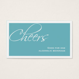 Blauwgroen blauw bruiloft formele aangepaste evene visitekaartje