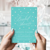 Blauwgroen blauw chique Vrijgezellenfeest Kaart