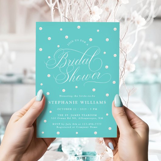 Blauwgroen blauw chique Vrijgezellenfeest Kaart