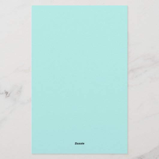 Blauwgroen blauw damppatroon briefpapier papier (Achterkant)