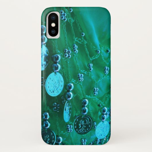 Blauwgroen blauw dans sjaal Case-Mate iPhone case (Achterkant)