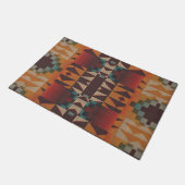 Blauwgroen Blauw Donkerrood Beige Bruin Sinaasappe Deurmat (Schuin)