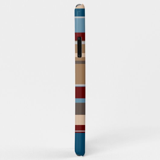 Blauwgroen Blauw Donkerrood Neutraal Beige Bruine Case-Mate iPhone Case (Achterkant/rechts)