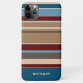 Blauwgroen Blauw Donkerrood Neutraal Beige Bruine  Case-Mate iPhone Case (Achterkant)