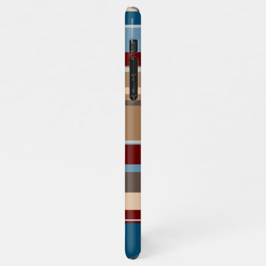 Blauwgroen Blauw Donkerrood Neutraal Beige Bruine  iPhone Hoesje (Linkerkant)