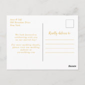 Blauwgroen Blauw en Goud Agaat Marmer Save The Dat Briefkaart (Achterkant)